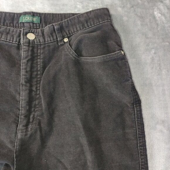 J.Crew Womens Black Denim Pants Size 14 With Zipper Fly 100% Cotton Casual Style - Picture 2 of 7